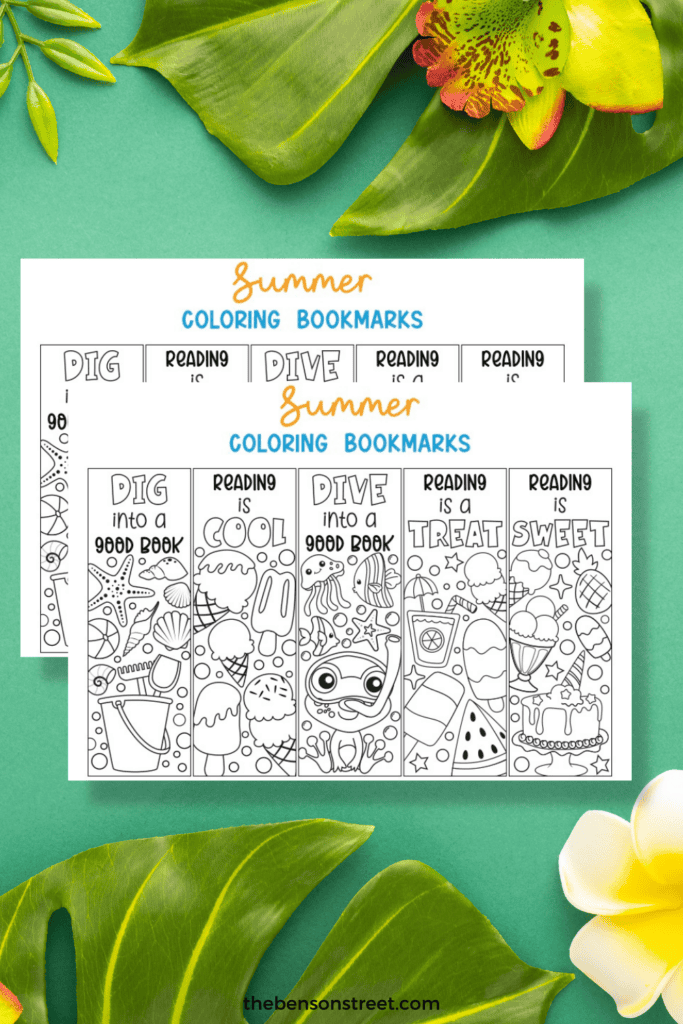 Dive into summer reading with free printable summer bookmarks