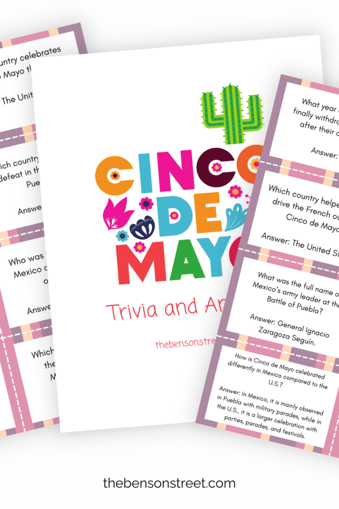 Free Printable Cinco de Mayo Trivia and Answer Cards