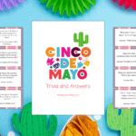 Free Cinco de Mayo Trivia Printable Cards for a Fun Game Freebie Trivia questions and answers for Cinco de Mayo