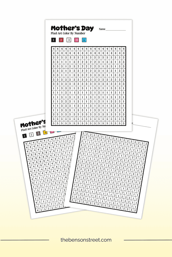Quick and easy coloring activity for a Mother's Day gift free printable coloring sheets