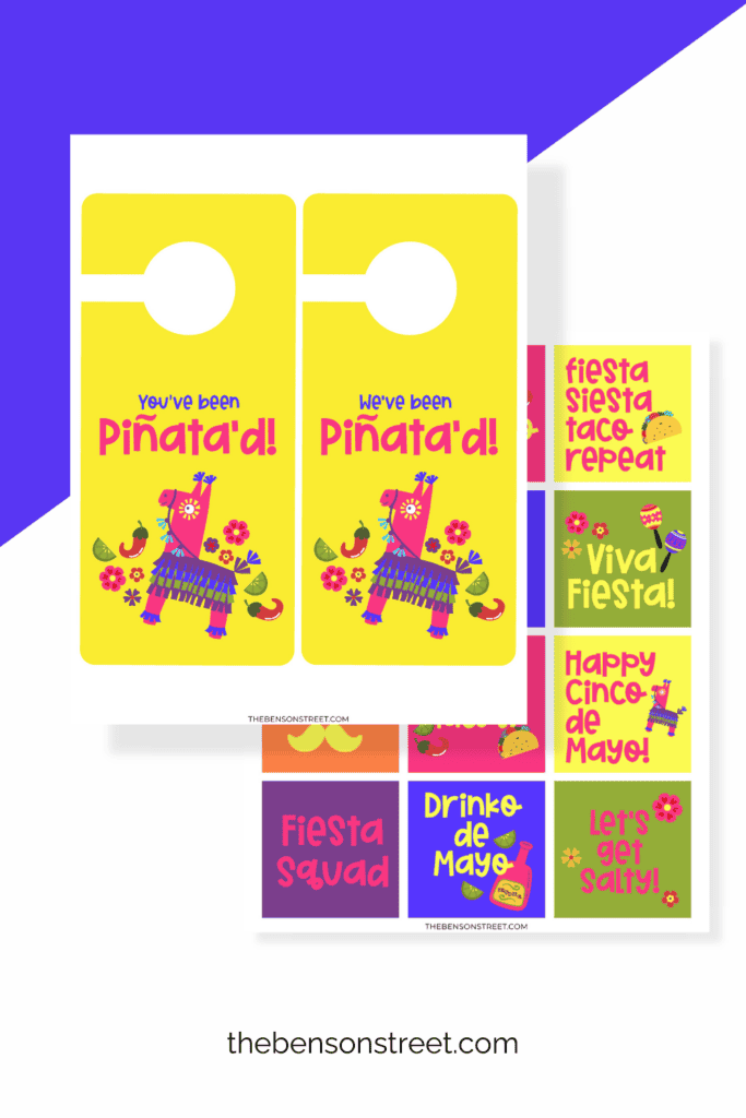 You've Been Piñata'd door signs and labels to print