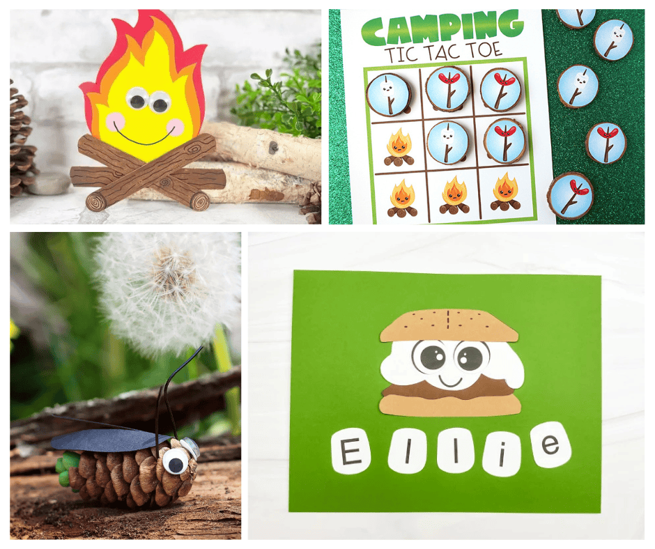 Camping Themed Crafts and Activities for Kids