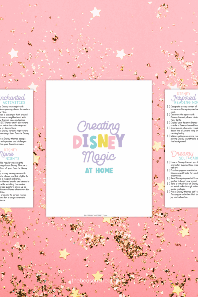 Create your own disney magic at home printable lists