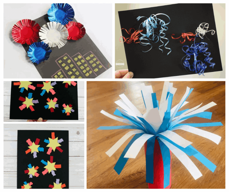 Firework themed crafts for kids to make