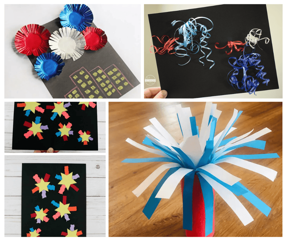Firework themed crafts for kids to make