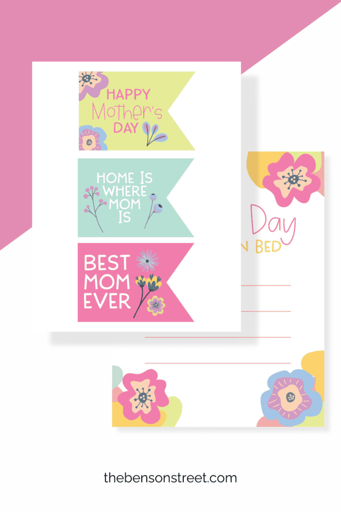 Show mom you care with breakfast in bed with free printables