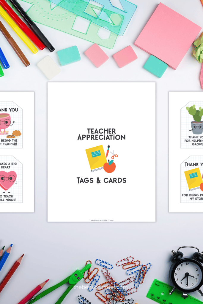 Teacher Appreciation Thank you Tags Free to Print