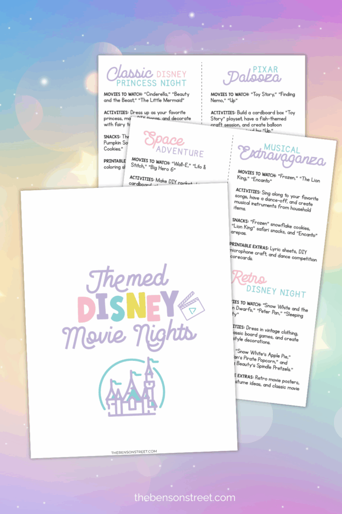 Enjoy a cozy night in with a fun disney themed movie night