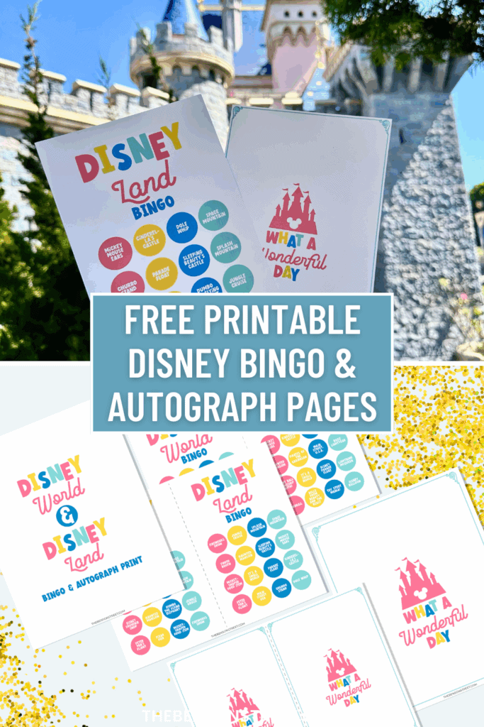 Free Printable Disney Bingo & Autograph Pages Set
