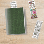Free Printable coloring bookmarks cut out hello spring, welcome spring, and butterflies laying around a book with one sticking out of the book