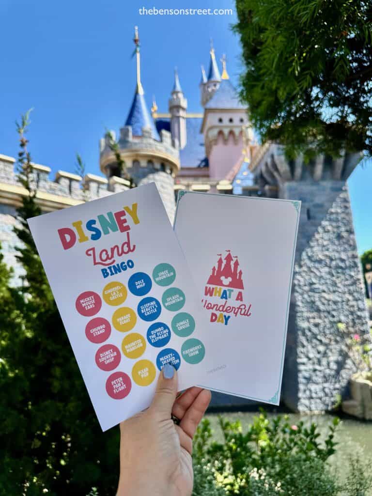 Free to print bingo and autograph sheets for Disney trips