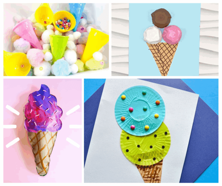 Ice cream crafts for kids to make this summer