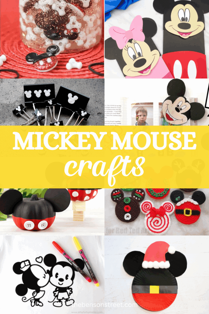 Mickey Mouse Crafts to make at home using paper and other craft supplies