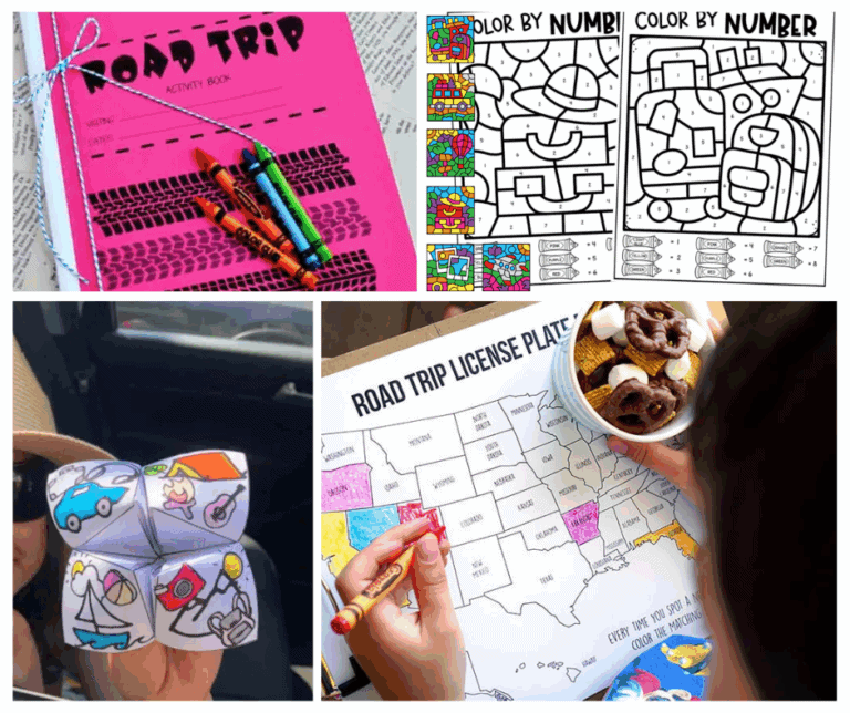 Road trip printables for kids