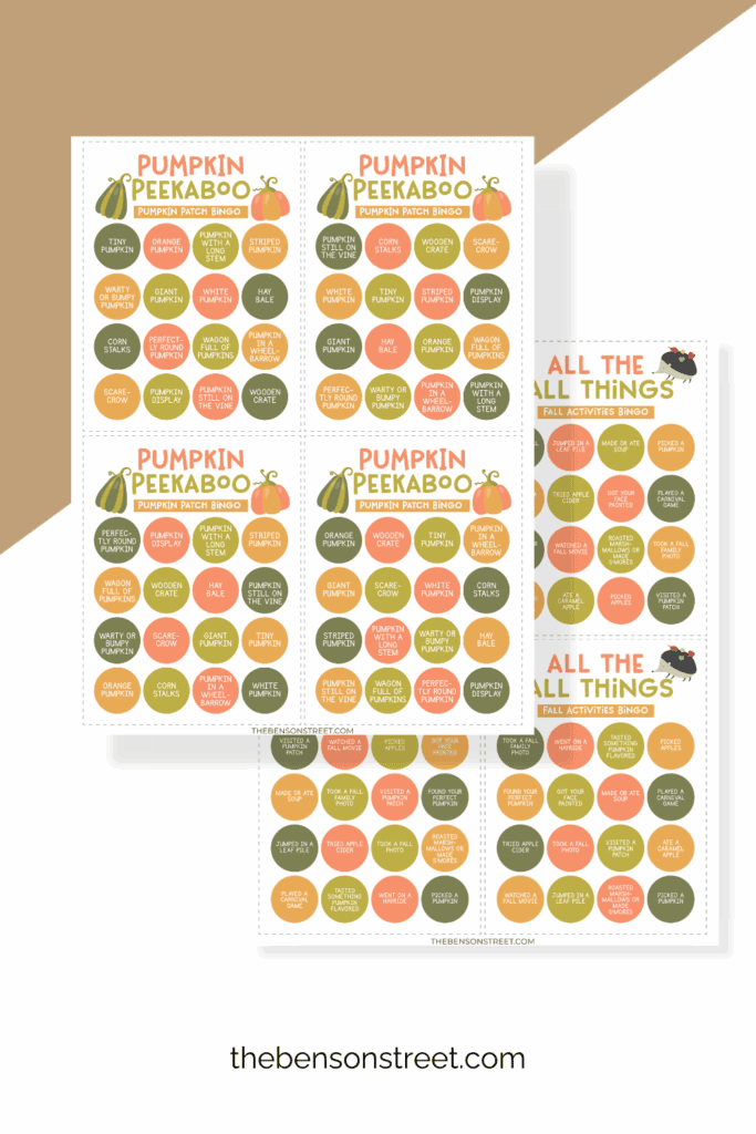 Fun ways to enjoy fall activities with bingo cards
