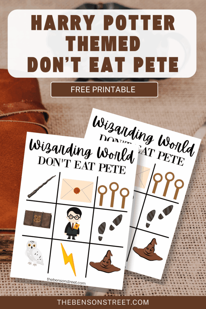 Harry Potter Themed Don't Eat Pete free printable game