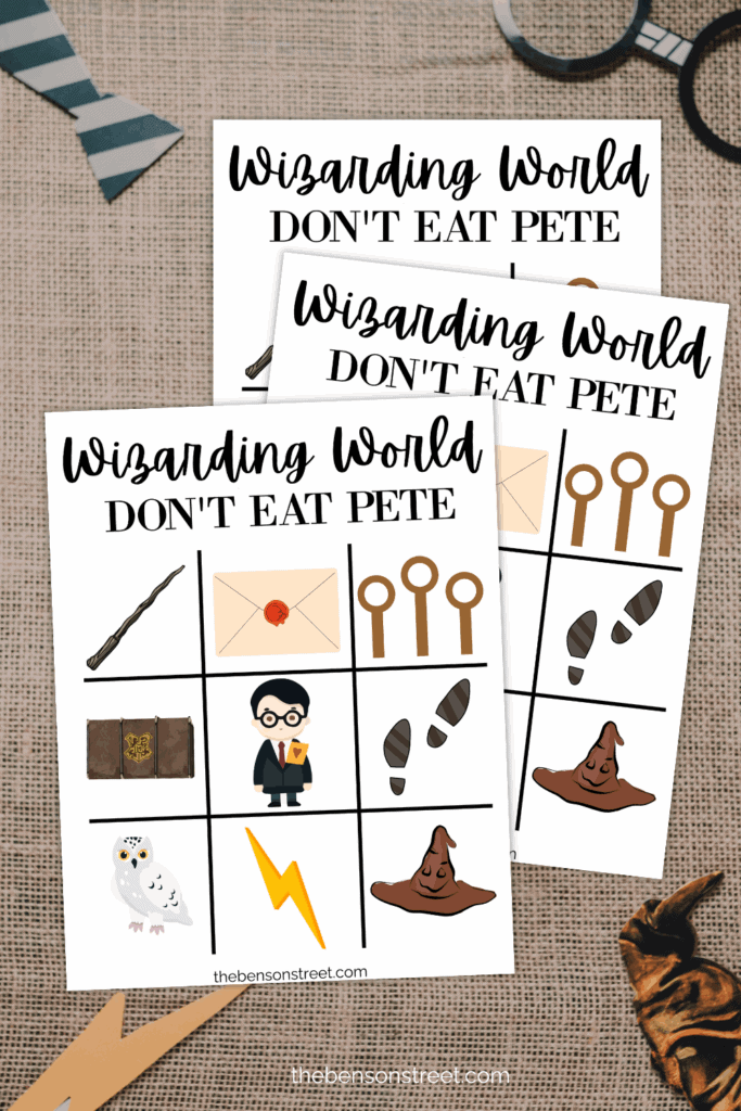 Wizarding World of Harry Potter Don't Eat Pete Free printable game