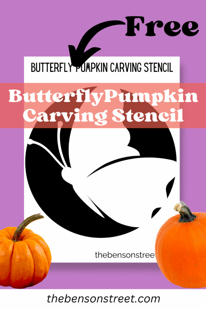 Butterfly Pumpkin Stencil for a carving template