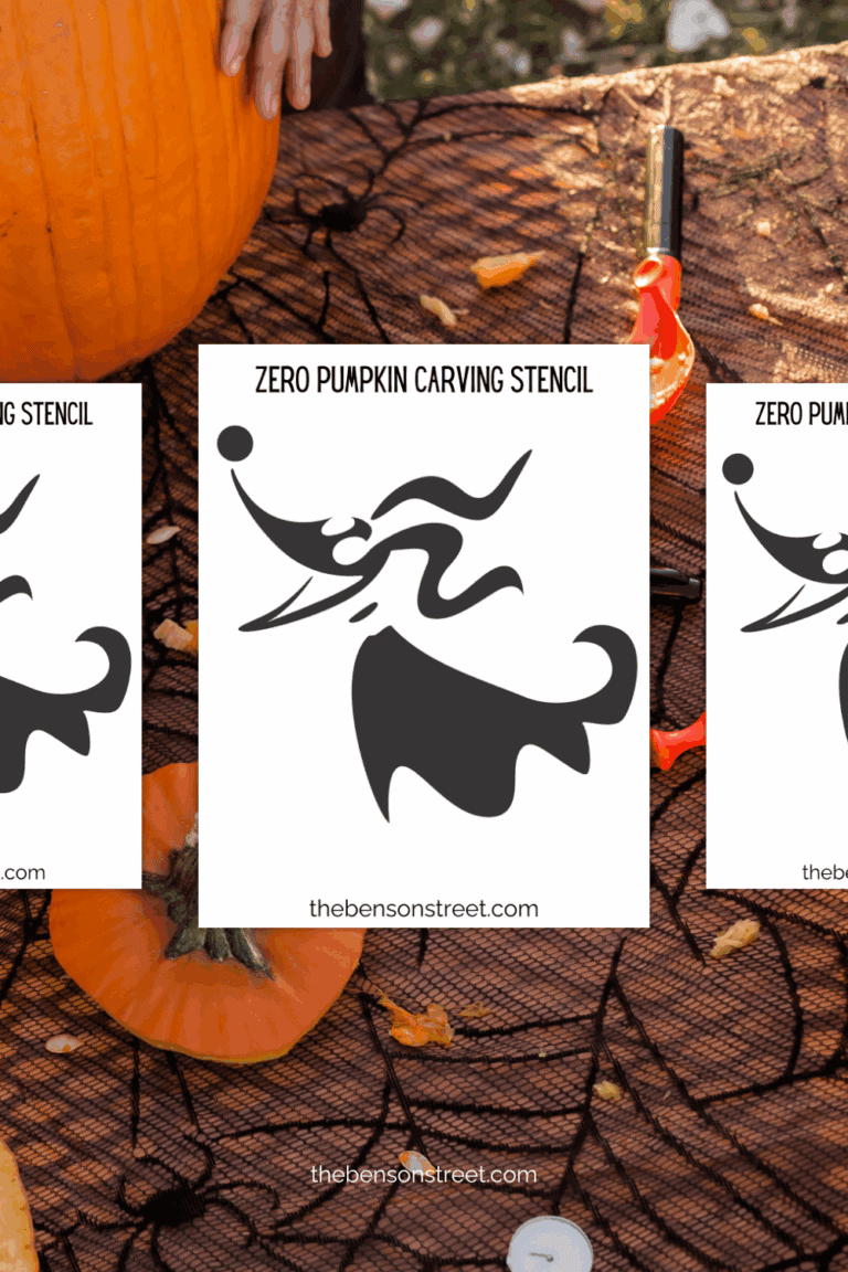 Free Printable Stencil to Carve a Zero Pumpkin