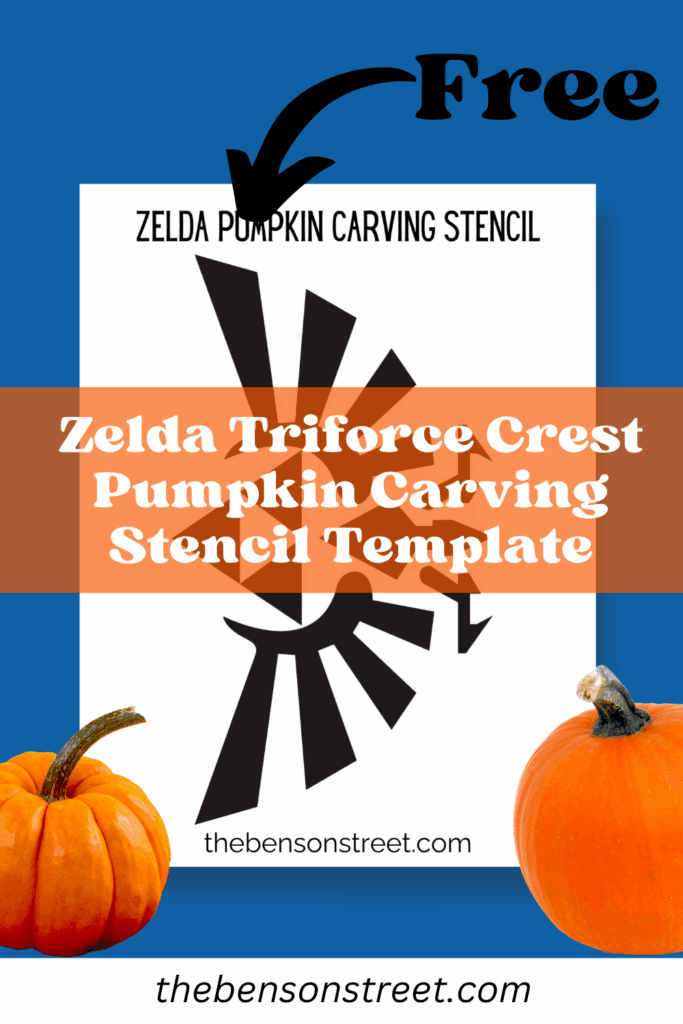 Free Zelda Triforce Crest Pumpkin Carving Stencil Template