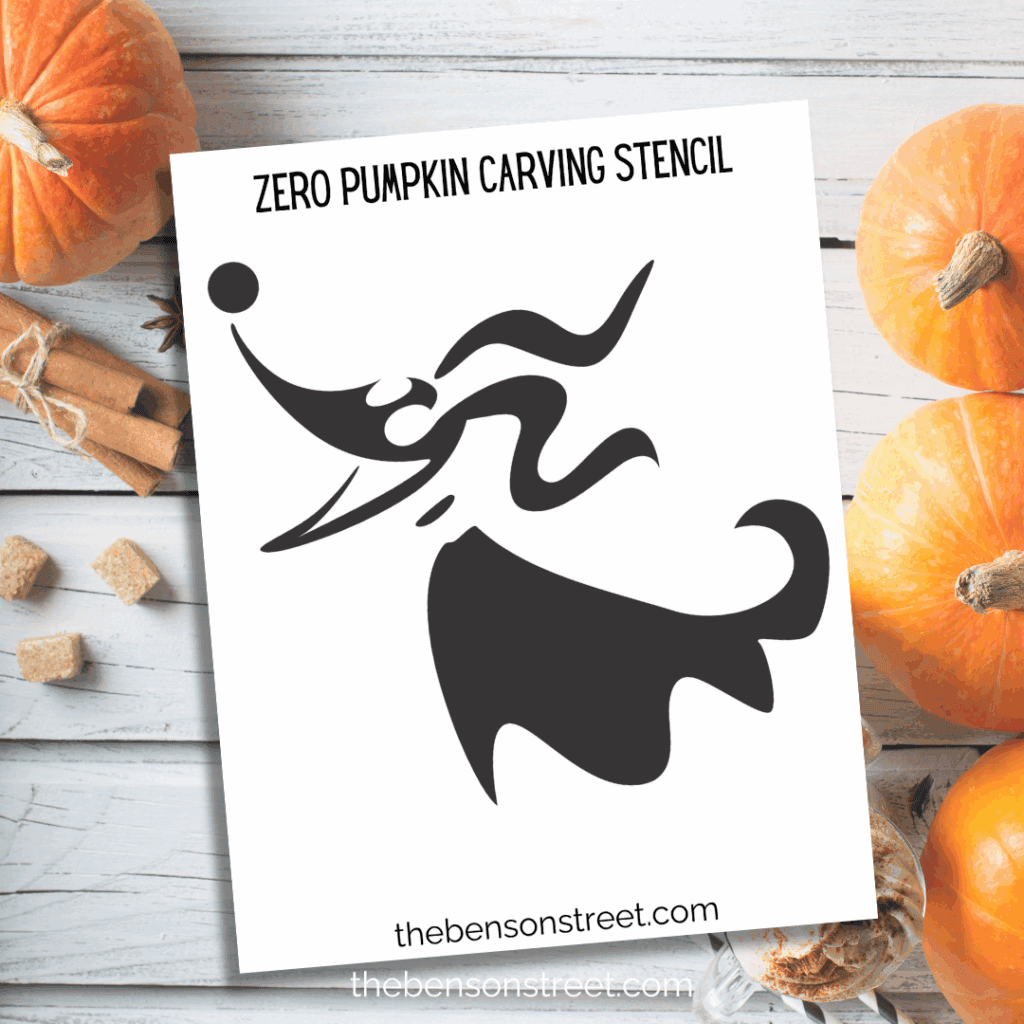 Freebie Zero Pumpkin Carving Stencil template to print for pumpkin carving