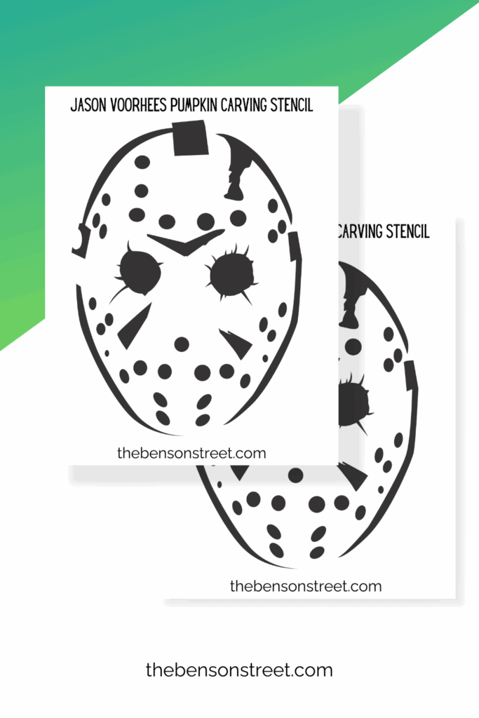 How to carve a Jason mask on a pumpkin
