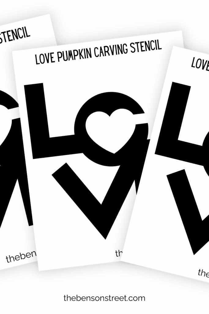 How to carve a Love word in a pumpkin with a Stencil