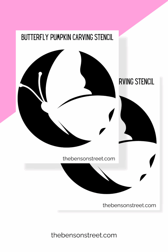 How to carve a butterfly pumpkin with a free template stencil