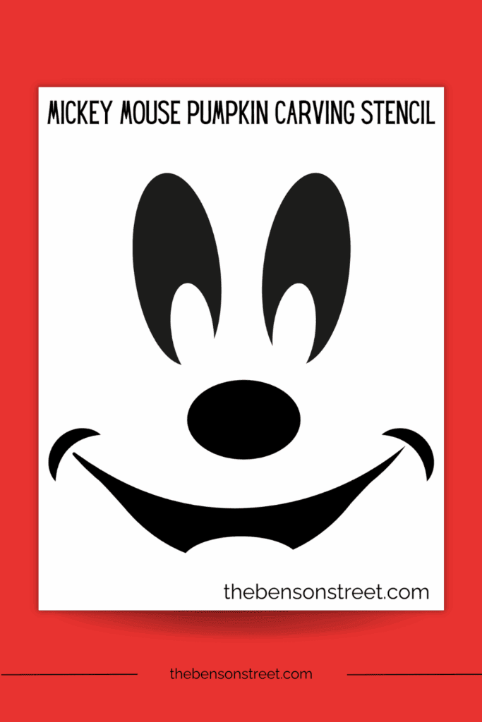How to carve a mickey mouse pumpkin carving stencil on a pumpkin