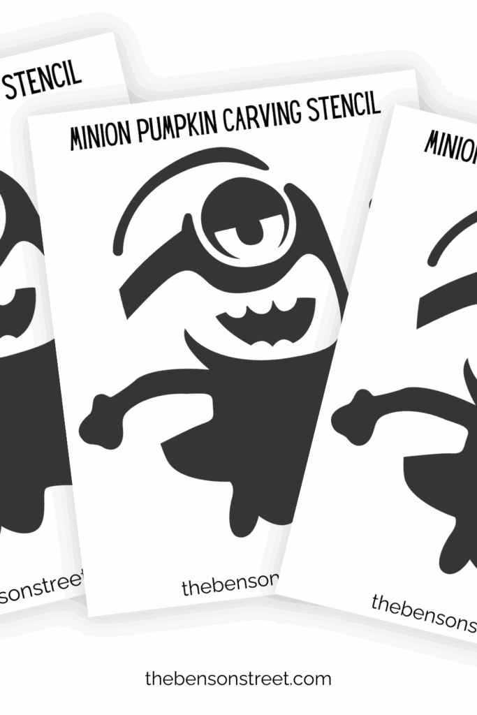 How to carve a minion from despicable me pumpkin carving stencil