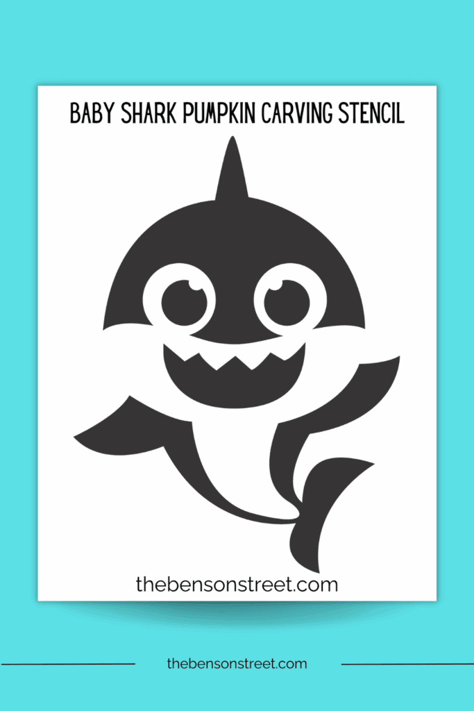 How to carve baby shark in a pumpkin to make a jack o'lantern 