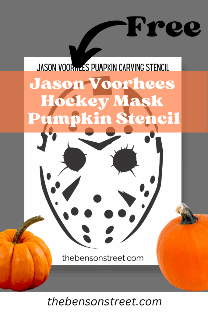 Jason Voorhees Hockey Mask Pumpkin Stencil carving template
