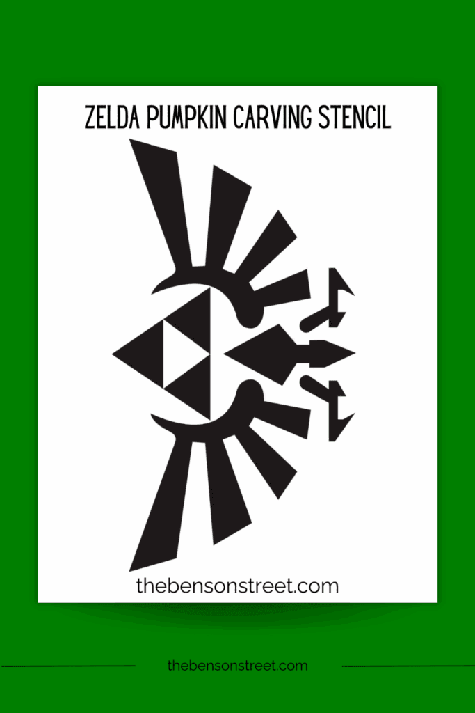 Legend of Zelda pumpkin carving stencil template