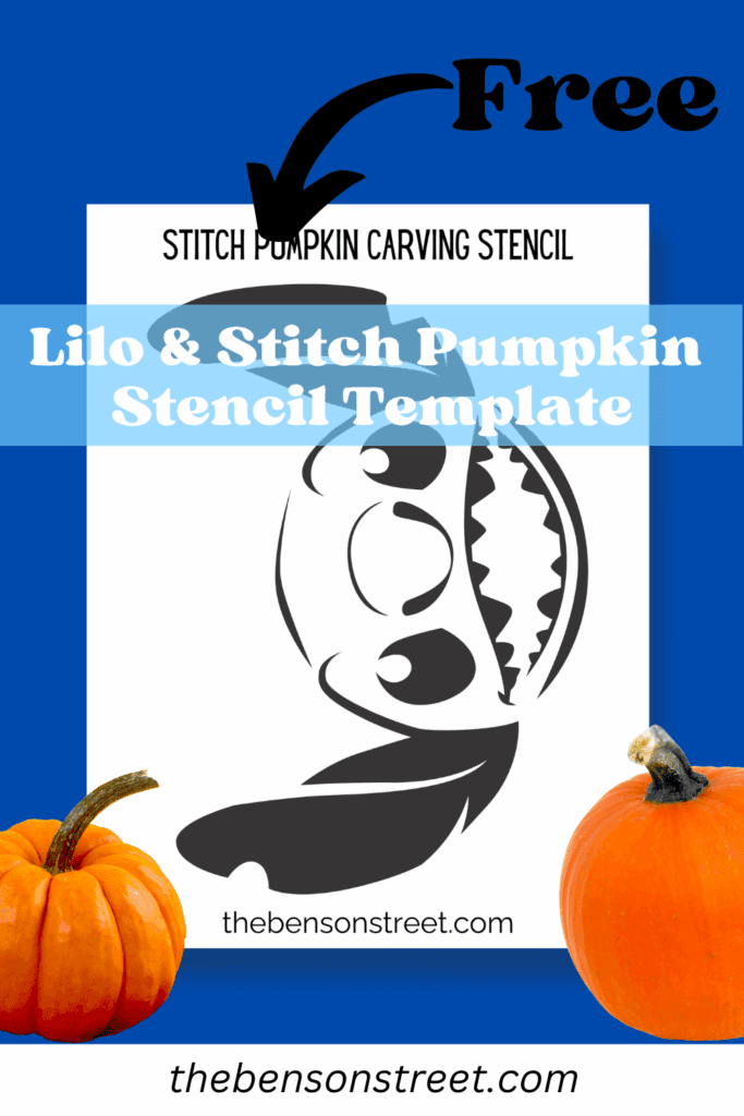 Lilo & Stitch Pumpkin Stencil carving template
