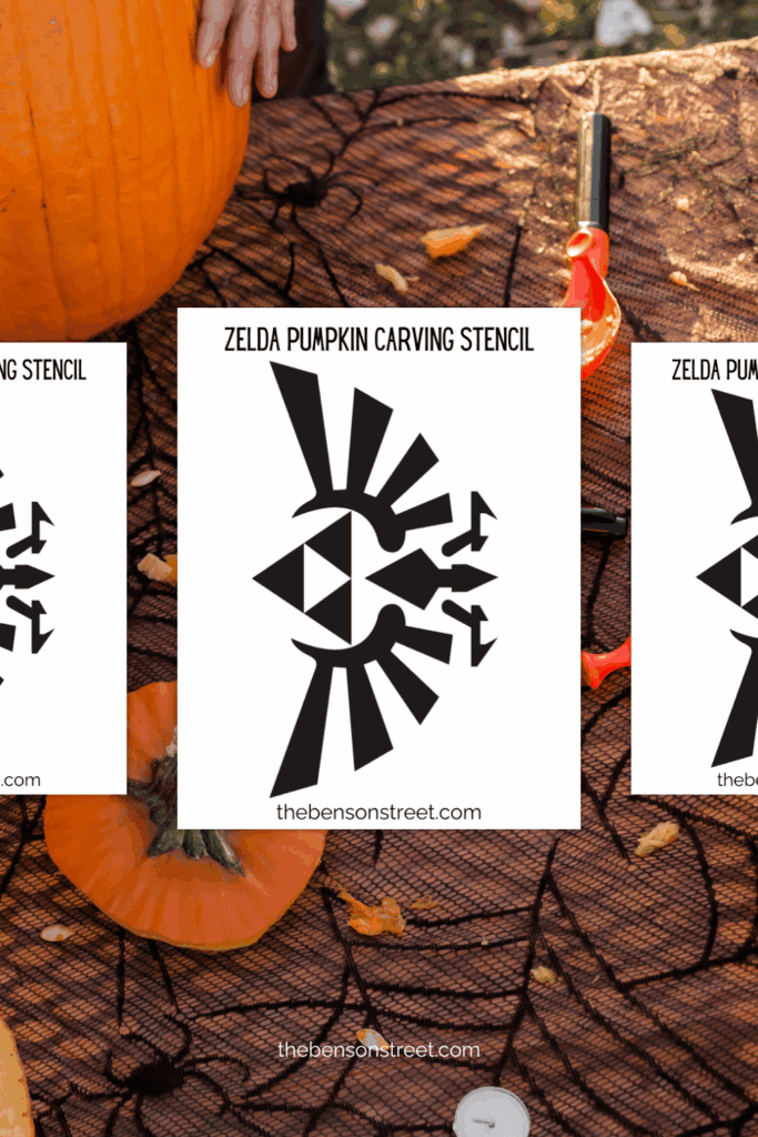 Zelda Inspired Pumpkin Carving Stencil Free printable