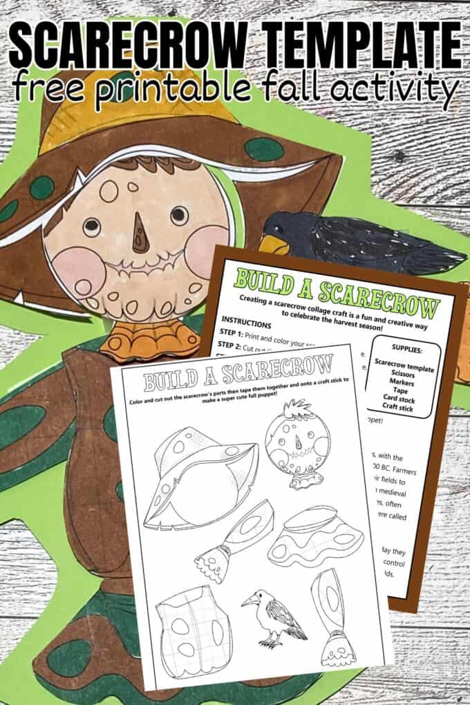 build a scarecrow printable
