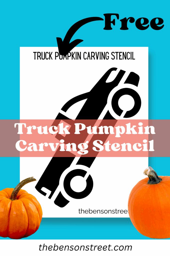 Free Truck Pumpkin Stencil for a carving template