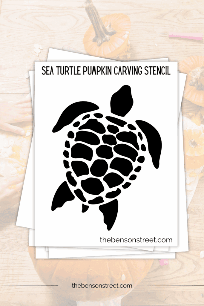 How to carve a sea turtle on a pumpkin for Halloween