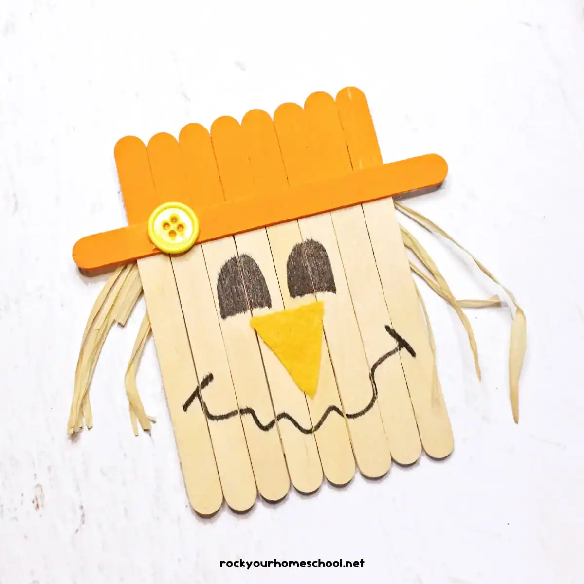 Popsicle Stick Scarecrow Craft
