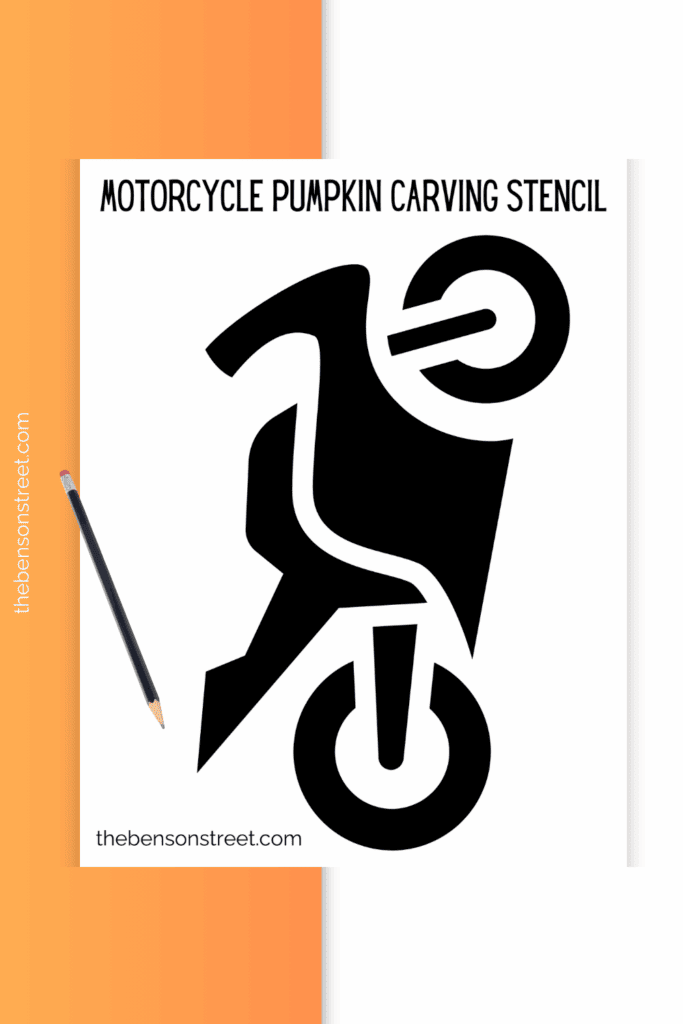 Three pages of a motorcycle stencil in black and white on paper