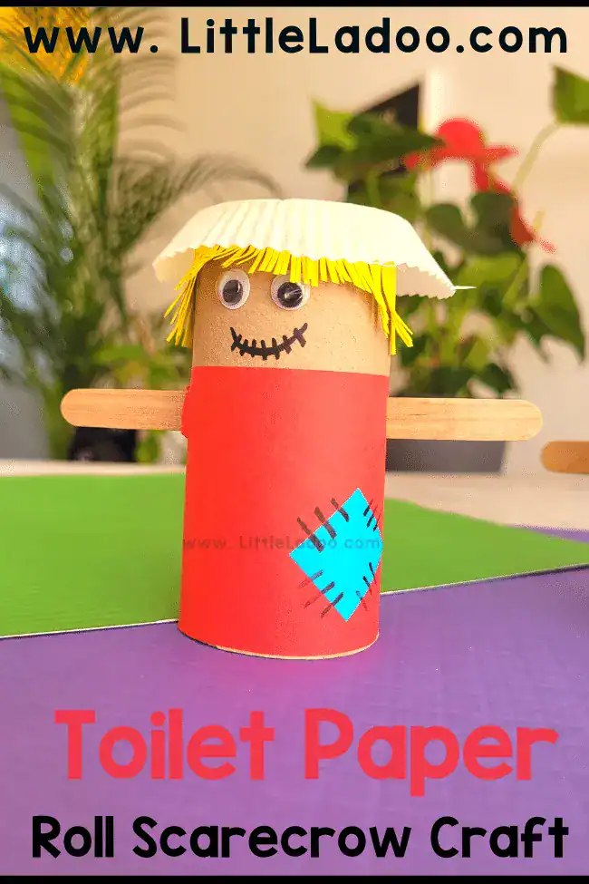 Toilet Paper Roll Scarecrow