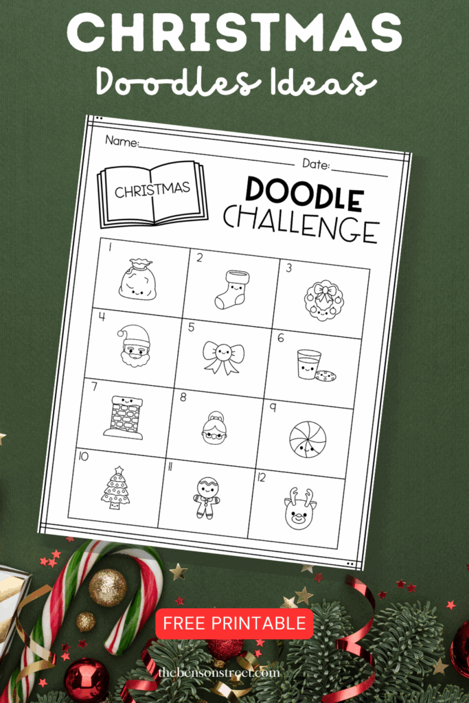 Christmas doodles Easy Ideas Free Printable