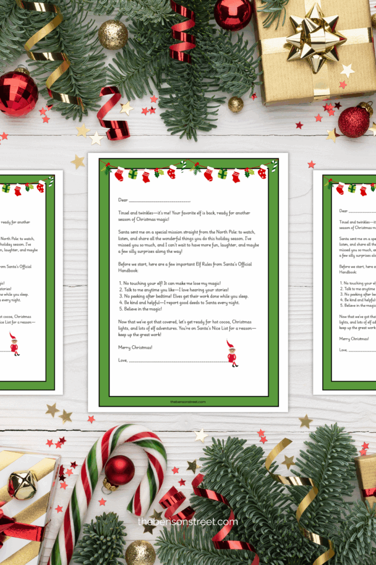 Elf Arrival and Welcome Letter for elf on the shelf free printable