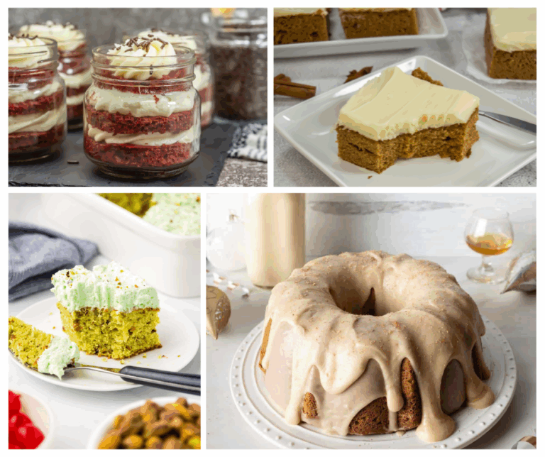 Four different Christmas Cake recipes to make for the christmas dessert table