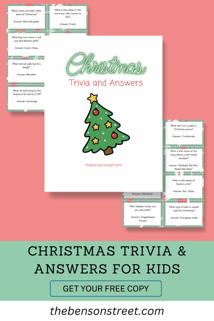 Christmas Trivia and Answers for Kids get your free copy
