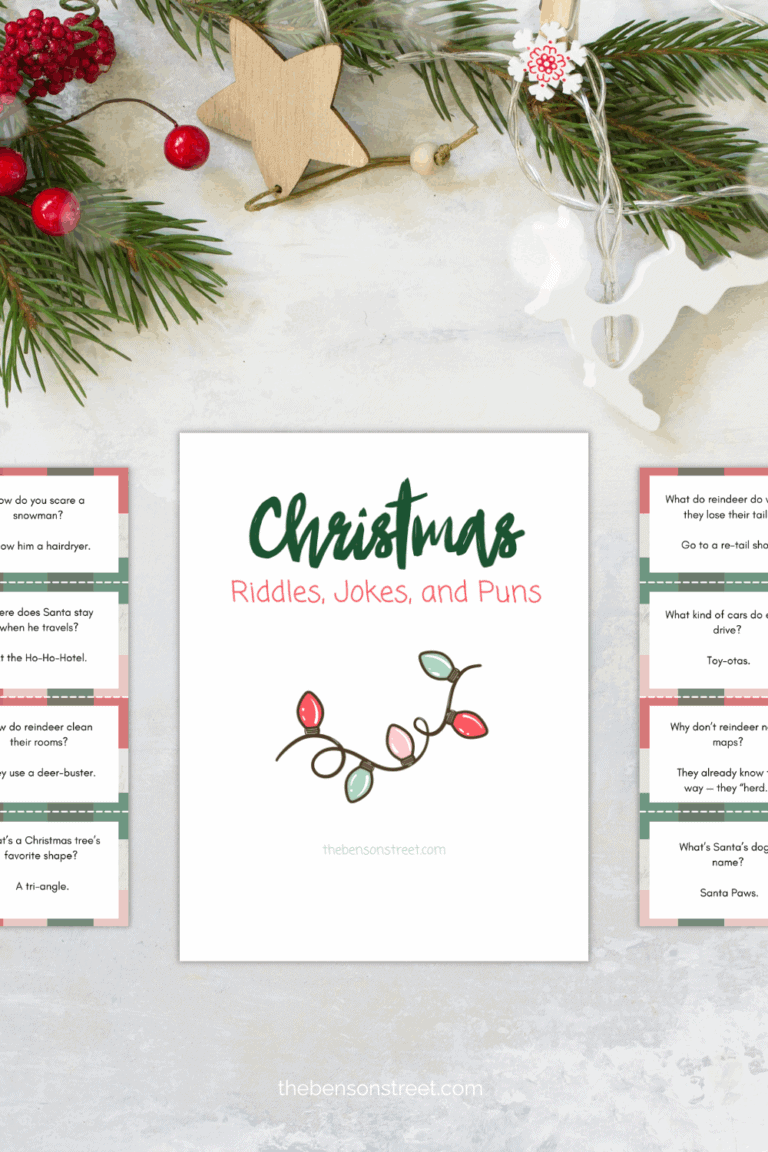 Christmas riddles jokes and puns cards to print out