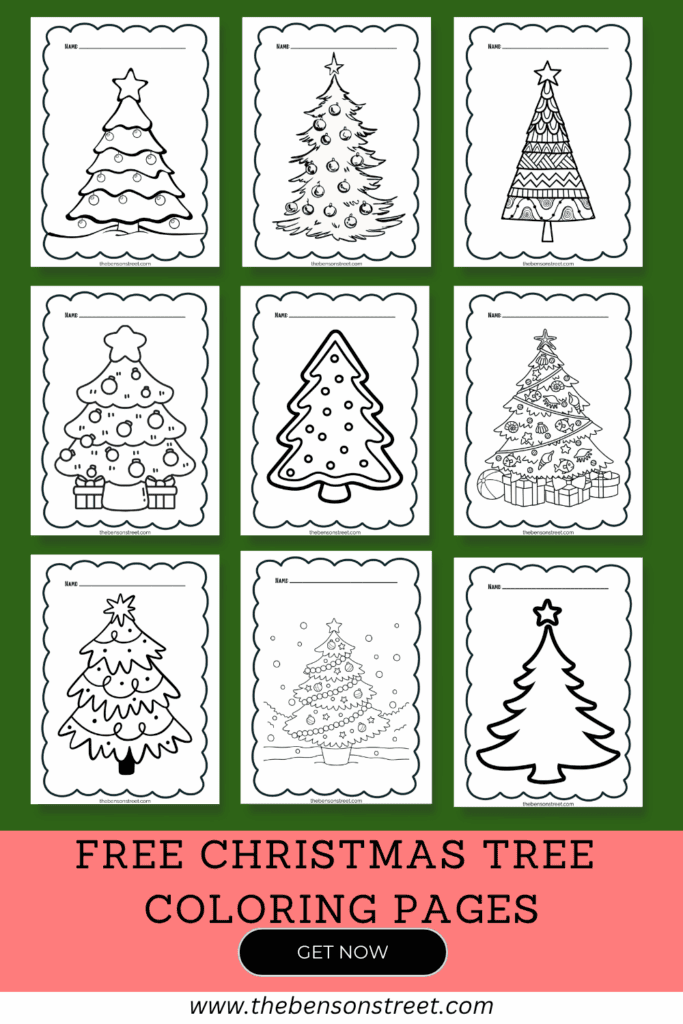 Free Christmas Tree Coloring Pages Get now