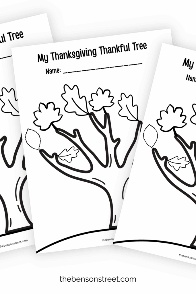 How to make a coloring thanksgiving tree activity