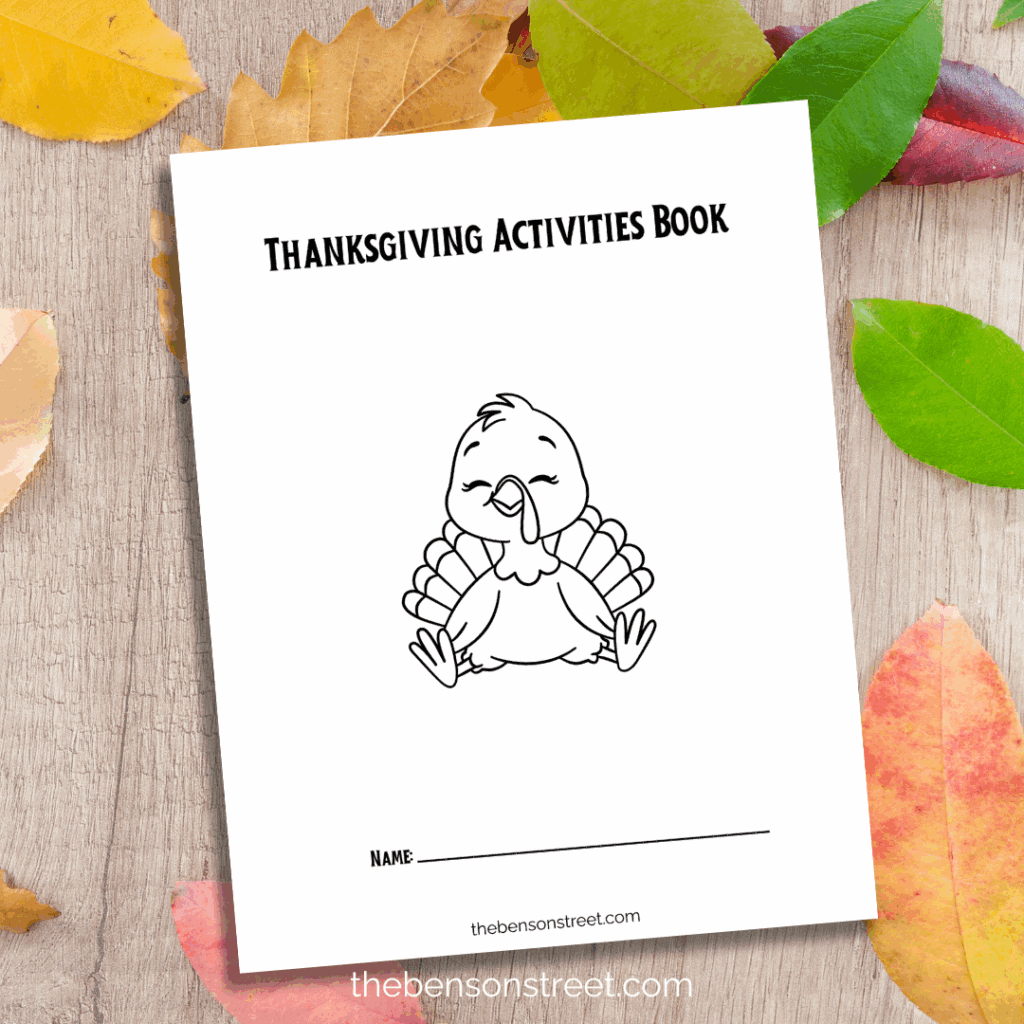 Preschool Thanksgiving Activities Book free printable