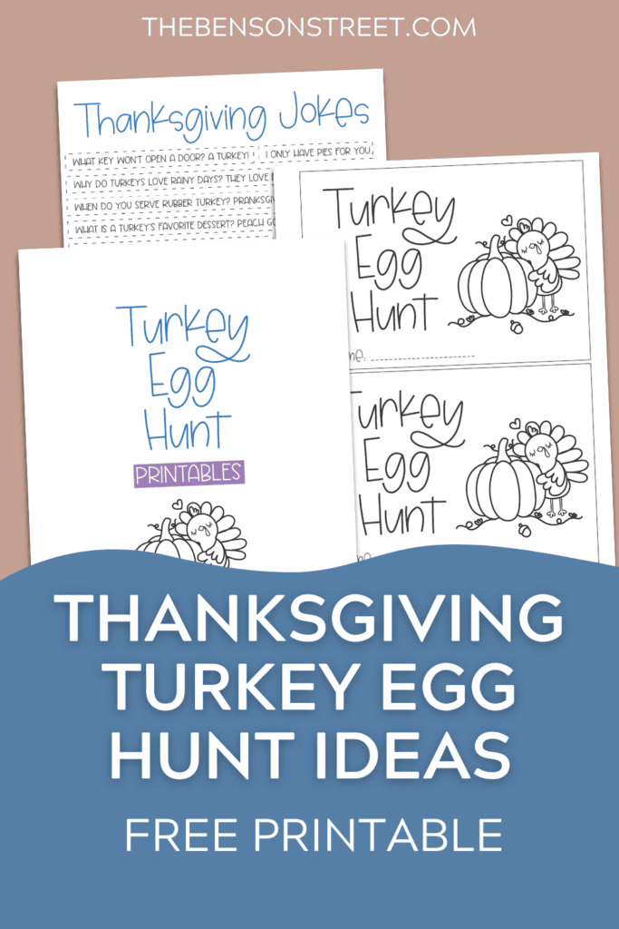 Thanksgiving Turkey Egg Hunt Ideas Free Printable